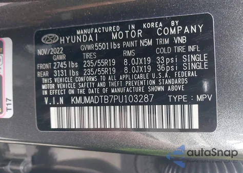 2023 Genesis Gv70 2.5T Awd from USA, damaged, VIN KMUMADTB7PU103287